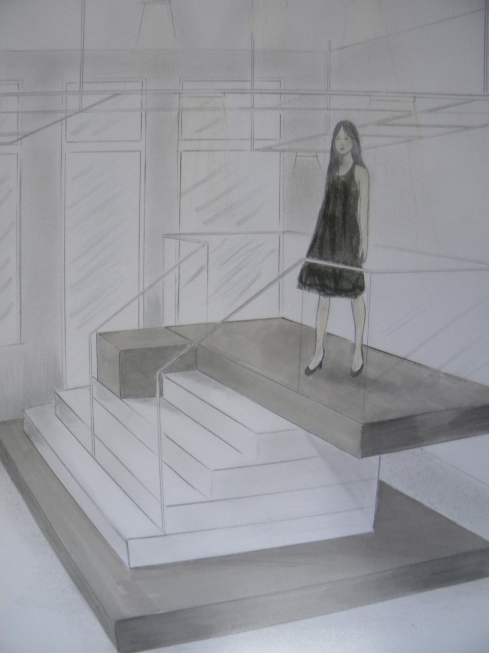 Architecture d'intérieur d'une boutique de prêt à porter